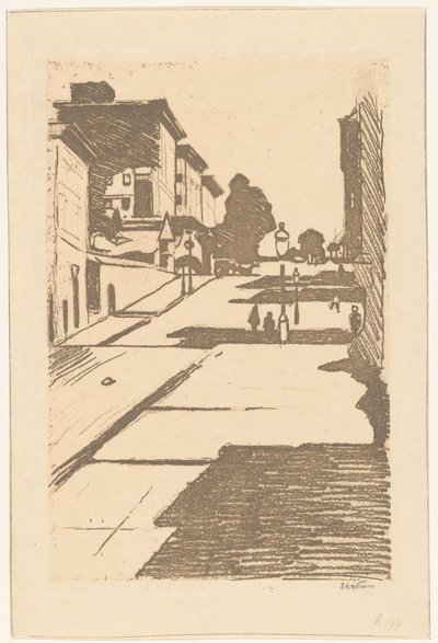 メゾン ストリートとサンフランシスコのフェアモント ホテルの眺め 作： Willem Witsen (signed by artist)