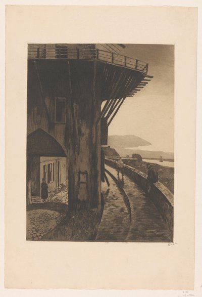 Wijk bij Duurstede の Molenpoort のビュー 作： Willem Witsen (signed by artist)