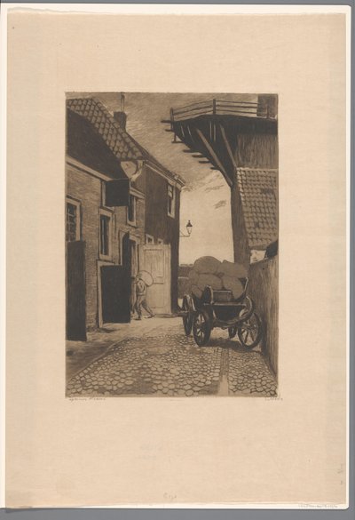 Wijk bij Duurstede の Molensteeg のビュー 作： Willem Witsen (signed by artist)