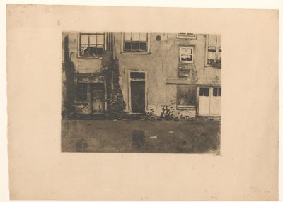 アムステルダムの Zeedijk の後部の眺め 作： Willem Witsen (signed by artist)