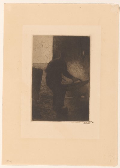 選別する男 作： Willem Witsen (signed by artist)