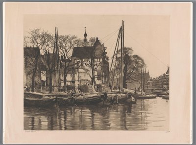ビネンカントとプリンス・ヘンドリッカデが出会う建物の解体 内訳あり 作： Willem Witsen (signed by artist)