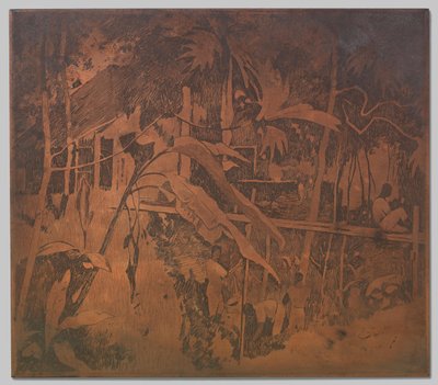ブイテンゾルグのカーリーに架かる竹の橋 作： Willem Arnoldus Witsen