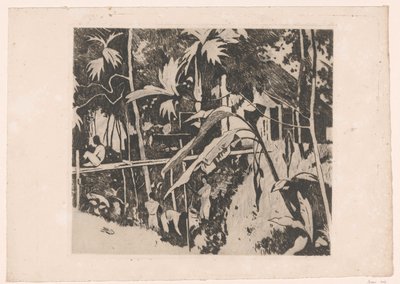 ブイテンゾルグの植生と細い橋 作： Willem Arnoldus Witsen