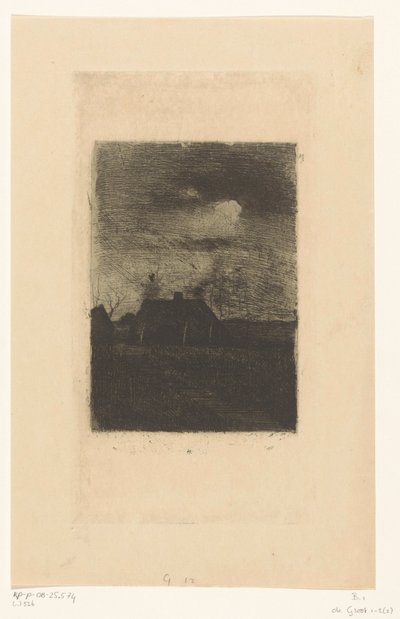 夜の農場 作： Willem Arnoldus Witsen