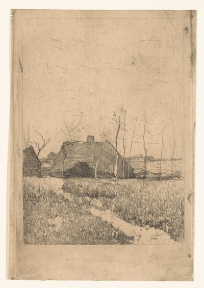 夜の農場 作： Willem Arnoldus Witsen