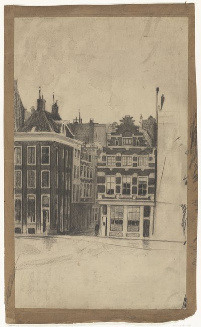 アムステルダムの Halvemaansteeg 作： Willem Arnoldus Witsen