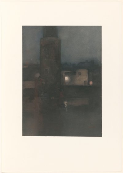 夜のアムステルダムのモンテルバーンストーレン 作： Willem Arnoldus Witsen
