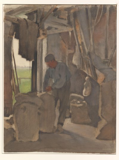 製粉業者、袋に詰める 作： Willem Arnoldus Witsen