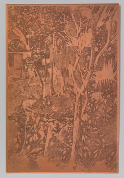 Ansicht in der Kampong, Buitenzorg 作： 