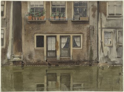 Haus an einer Gracht in Amsterdam（アムステルダムの運河沿いの家） 作： Willem Arnoldus Witsen