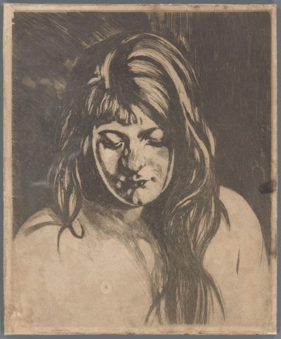 ゆるい髪の女性の頭 作： Willem Arnoldus Witsen