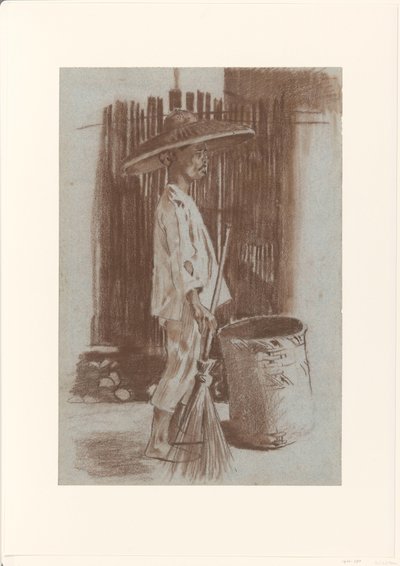 インドネシアのストリートスイーパー 作： Willem Arnoldus Witsen