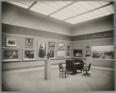 1915年、サンフランシスコのパナマ太平洋国際博覧会におけるオランダの展示室 作： 