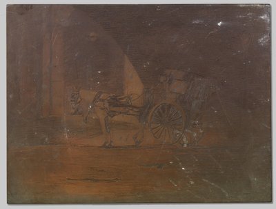ウォータールー橋の下の馬車、ロンドン 作： Willem Arnoldus Witsen