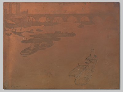 テムズ川の船 作： Willem Arnoldus Witsen