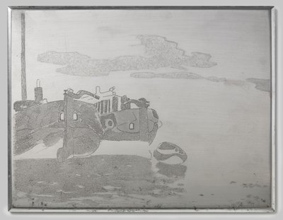 はしけ 2 隻 作： Willem Arnoldus Witsen