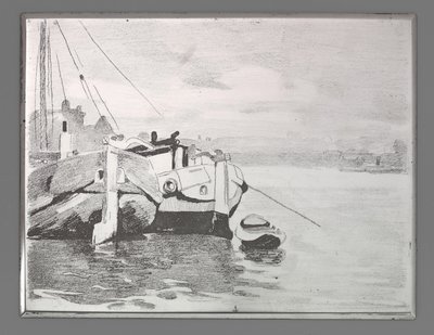 はしけ 2 隻 作： Willem Arnoldus Witsen
