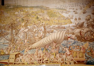 カール5世皇帝によるチュニスの征服：1535年のゴレットの座 作： Willem de Pannemaker