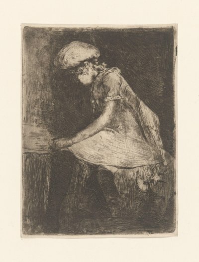 Reading girl (en profil) (原題) 作： Willem de Zwart (signed by artist)