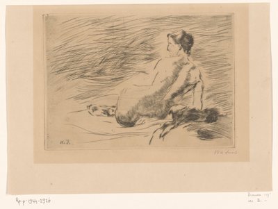 リクライニング裸の女性 リクライニングヌード（原題） 作： Willem de Zwart (signed by artist)