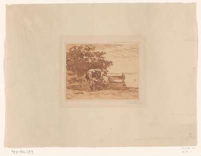 搾乳ボーア（原題） 作： Willem de Zwart (signed by artist)