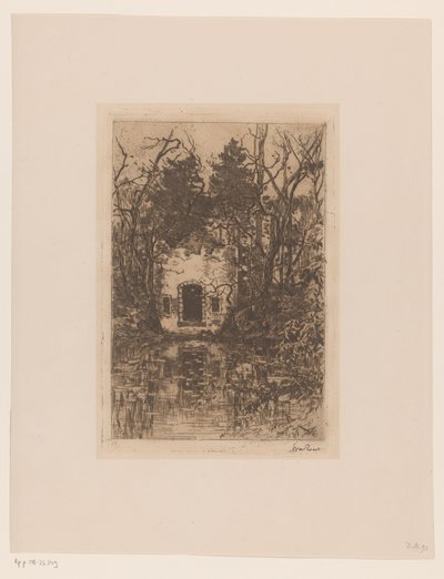 池の廃墟 池の廃墟 (Lage Vuursche) (原題) 作： Willem de Zwart (signed by artist)