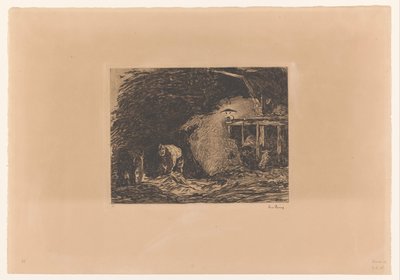 ランプの明かりで安定感のある室内 作： Willem de Zwart (signed by artist)