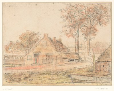 風景の中の農場 作： Willem de Zwart