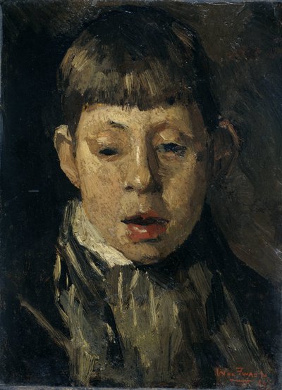 男の子の顔 作： Willem de Zwart