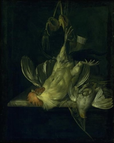 死んだ白いコック 作： Willem van Aelst