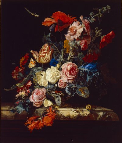 花瓶（1663年 作： Willem van Aelst