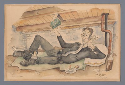 隠れ家の自画像 作： Willem van Beek (signed by artist)