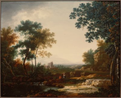 遺跡と人物のいる風景 作： Willem van Bemmel
