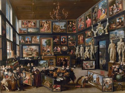 コルネリス・ファン・デル・ゲーストのギャラリー、1628年。 作： Willem van Haecht