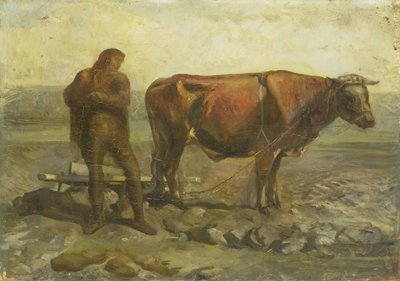 耕す農民 作： Willem van Konijnenburg
