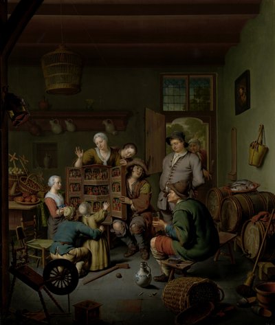 Rareeショー（ &39;t Fraay Curieus） 作： Willem Van Mieris