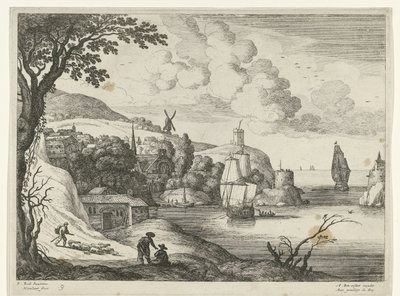 湾の村 イタリアの風景（連載タイトル） 作： Willem van Nieulandt (II)