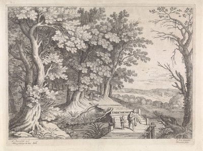 アブラハムとイサクのいる風景 イタリアの風景（連載タイトル） 作： Willem van Nieulandt (II)