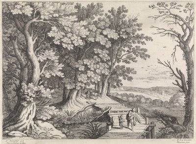 アブラハムとイサクのいる風景 イタリアの風景（連載タイトル） 作： Willem van Nieulandt (II)