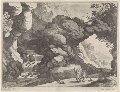 ハガルとイシュマエルのいる風景 イタリアの風景（連載タイトル） 作： Willem van Nieulandt (II)