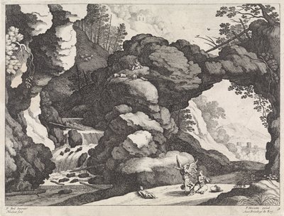 ハガルとイシュマエルのいる風景 イタリアの風景（連載タイトル） 作： Willem van Nieulandt (II)