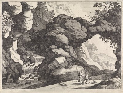 ハガルとイシュマエルのいる風景 イタリアの風景（連載タイトル） 作： Willem van Nieulandt (II)