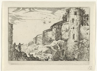 ローマ時代の遺跡のある風景 ローマの遺跡 (シリーズ 2) (シリーズのタイトル) 作： Willem van Nieulandt (II)