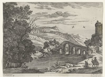 川のある風景 イタリアの風景（連載タイトル） 作： Willem van Nieulandt (II)