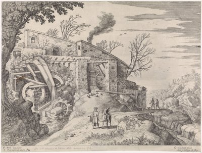 水車小屋と善きサマリア人のある風景 イタリアの風景（連載タイトル） 作： Willem van Nieulandt (II)