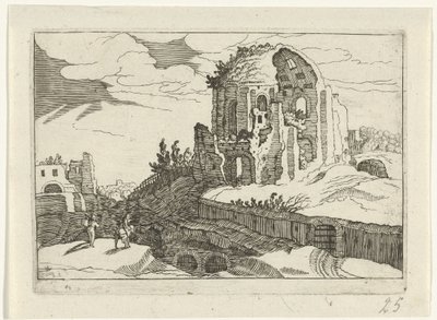 ローマのニンフェウム Romeinse ruïnes (serie 2) (シリーズタイトル) 作： Willem van Nieulandt (II)