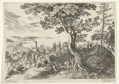 旅行者が強盗に襲われる イタリアの風景（連載タイトル） 作： Willem van Nieulandt (II)