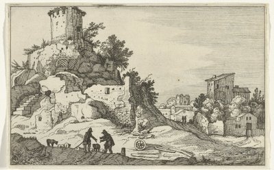 塔の廃墟 ローマ時代の遺跡と海岸の風景 (シリーズ 1) (シリーズ タイトル) 作： Willem van Nieulandt (II)