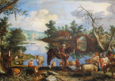 カナンに帰るヤコブ」若き日のウィレム・ファン・ニーラント、1611年、プーシキン美術館 作： Willem van Nieulandt II